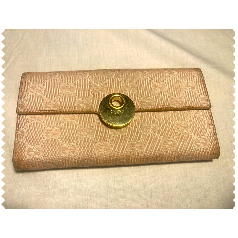 Gucci Cloth Wallet Pink
